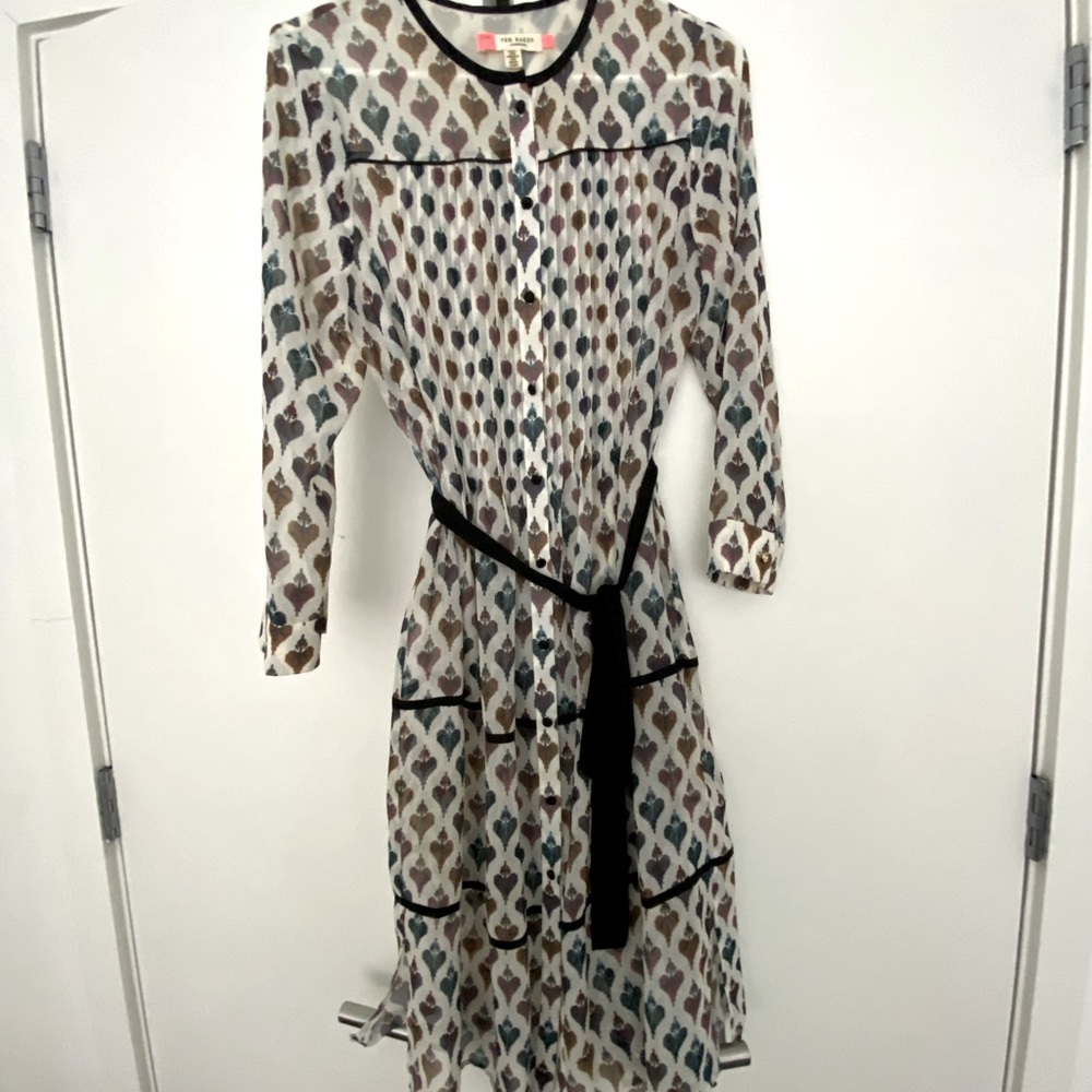 Ted Baker Sheer dress with slip